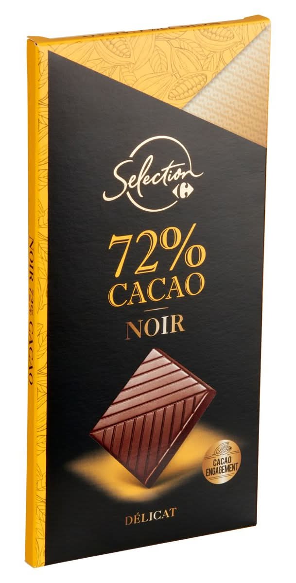 Carrefour Selection 72% Cacao Noir Délicat 80 g