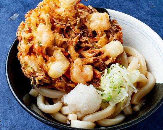 さぬき かき揚げ冷やしうどん Sanuki Chilled Udon Noodles with Mixed Tempura