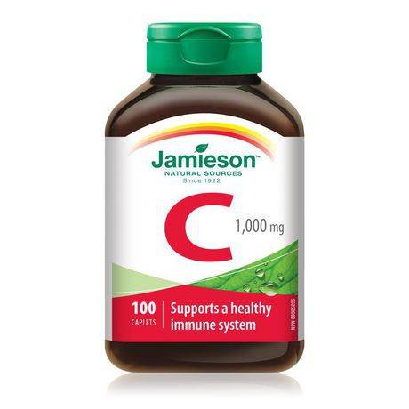 Jamieson Vitamin C High Potency Caplets 1000 mg (100 units)