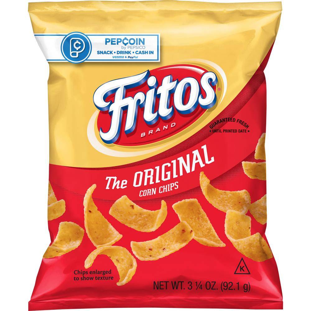 Frito-Lay Frito Original Corn Chips, 3.25 oz, Gluten Free, Three Simple Ingredients | FRI35821