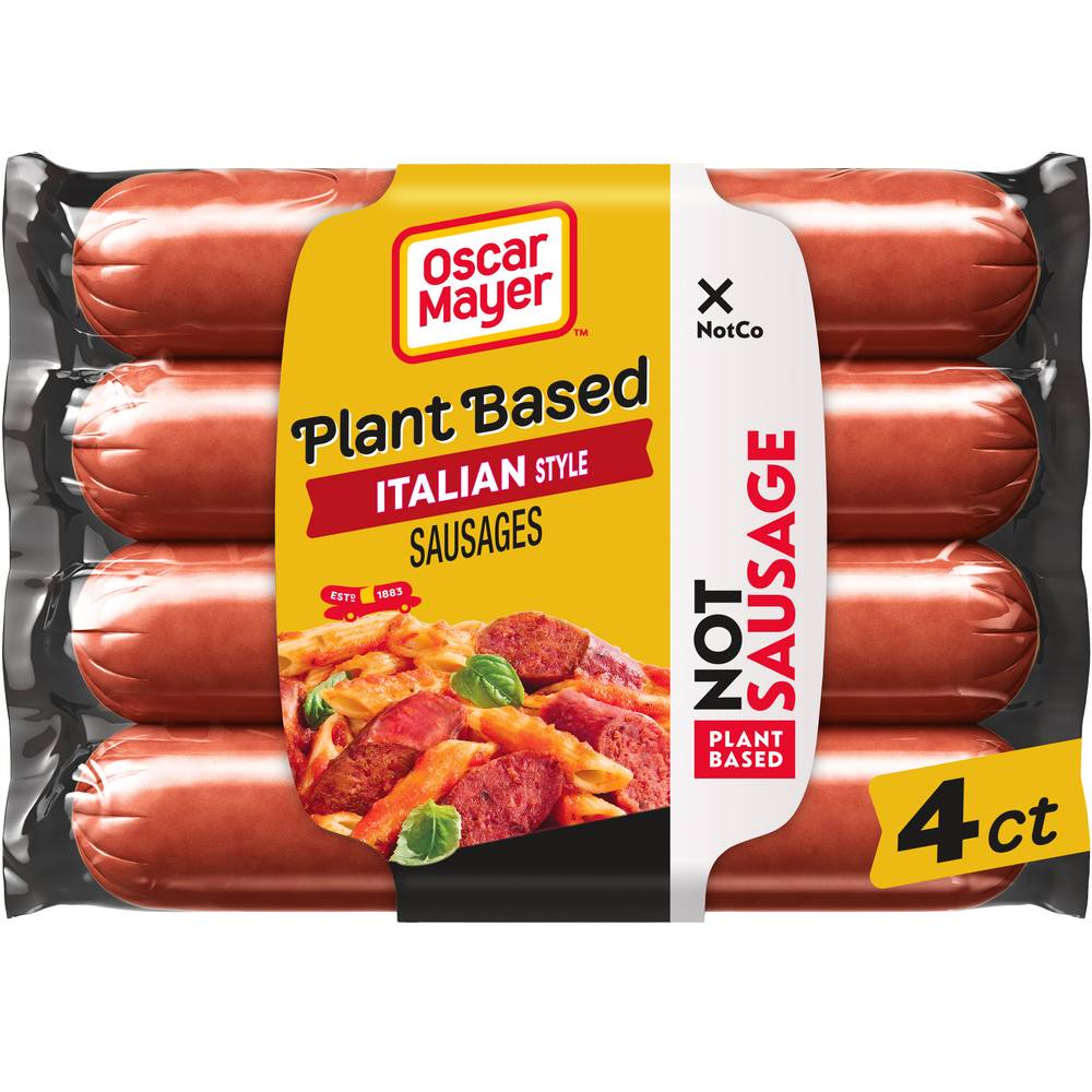 Oscar Mayer Plant Based Italian Style Sausages (10.7 oz, 4 ct)