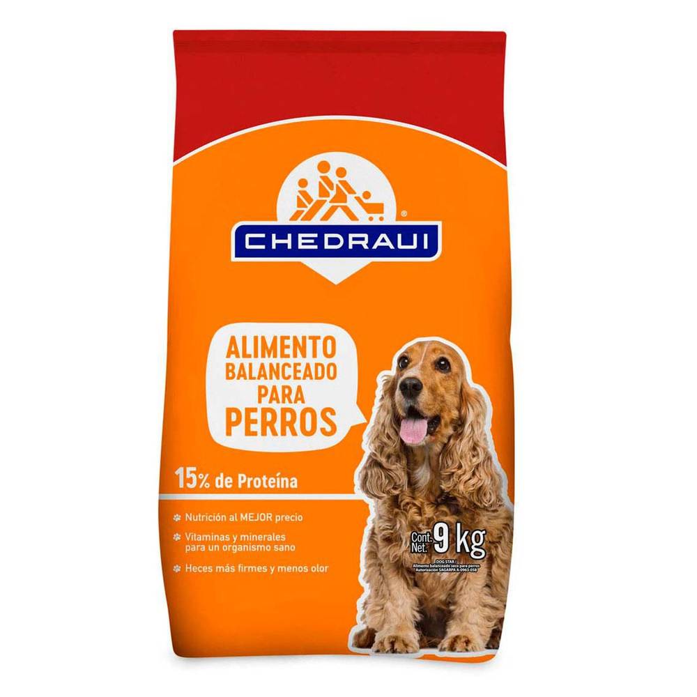 Chedraui · Alimento seco balanceado para perros (9 kg)