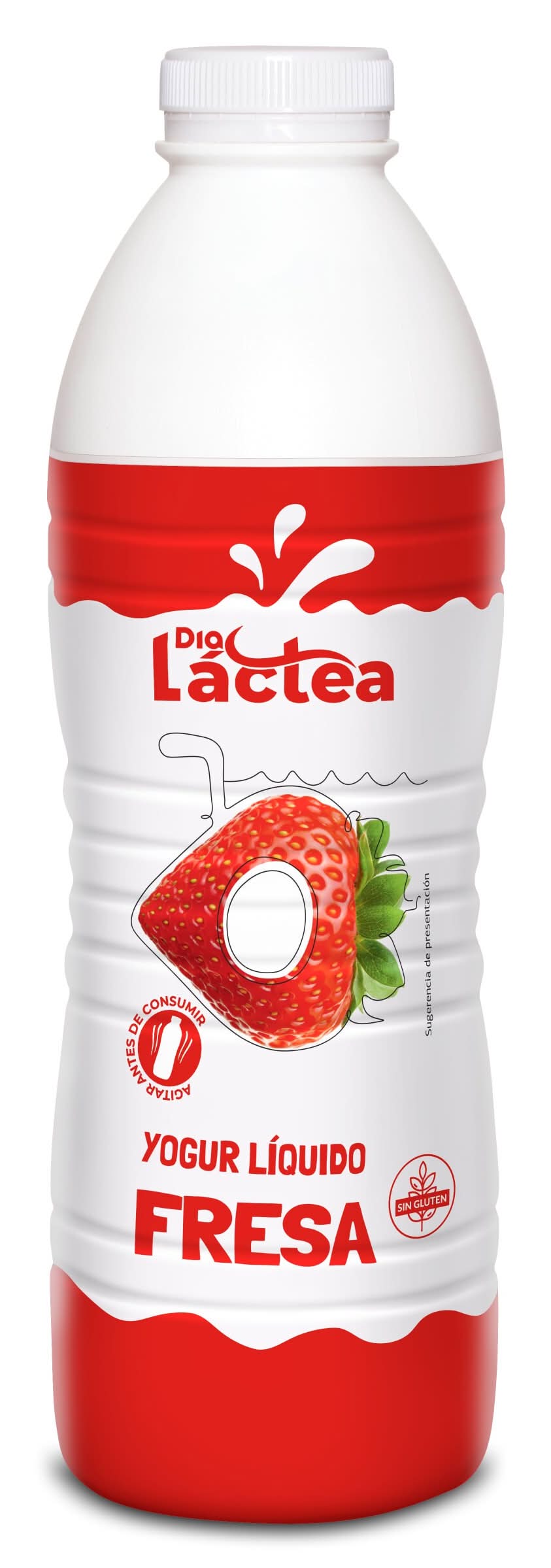 Yogur Líquido Sabor Fresa Dia Láctea Botella 1 Kg