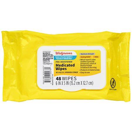 Walgreens Pre-Moistened Medicated Wipes (48 ct)