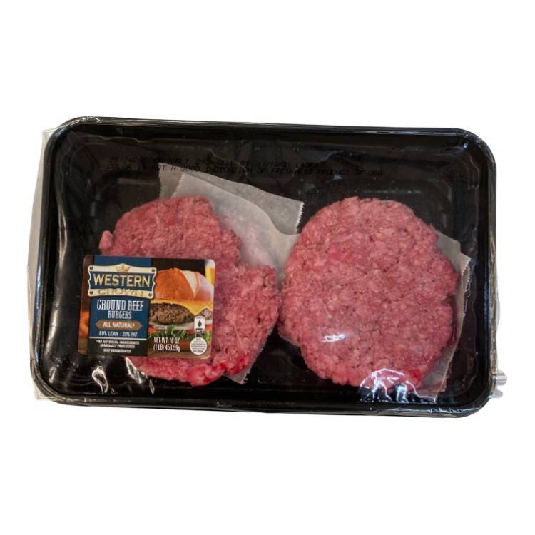 Western Crown Ground Beef Burgers