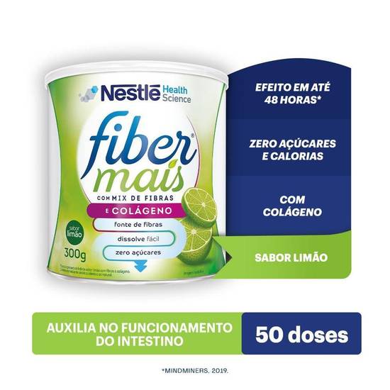 Fiber mais regulador intestinal colágeno fibras limão (300g)