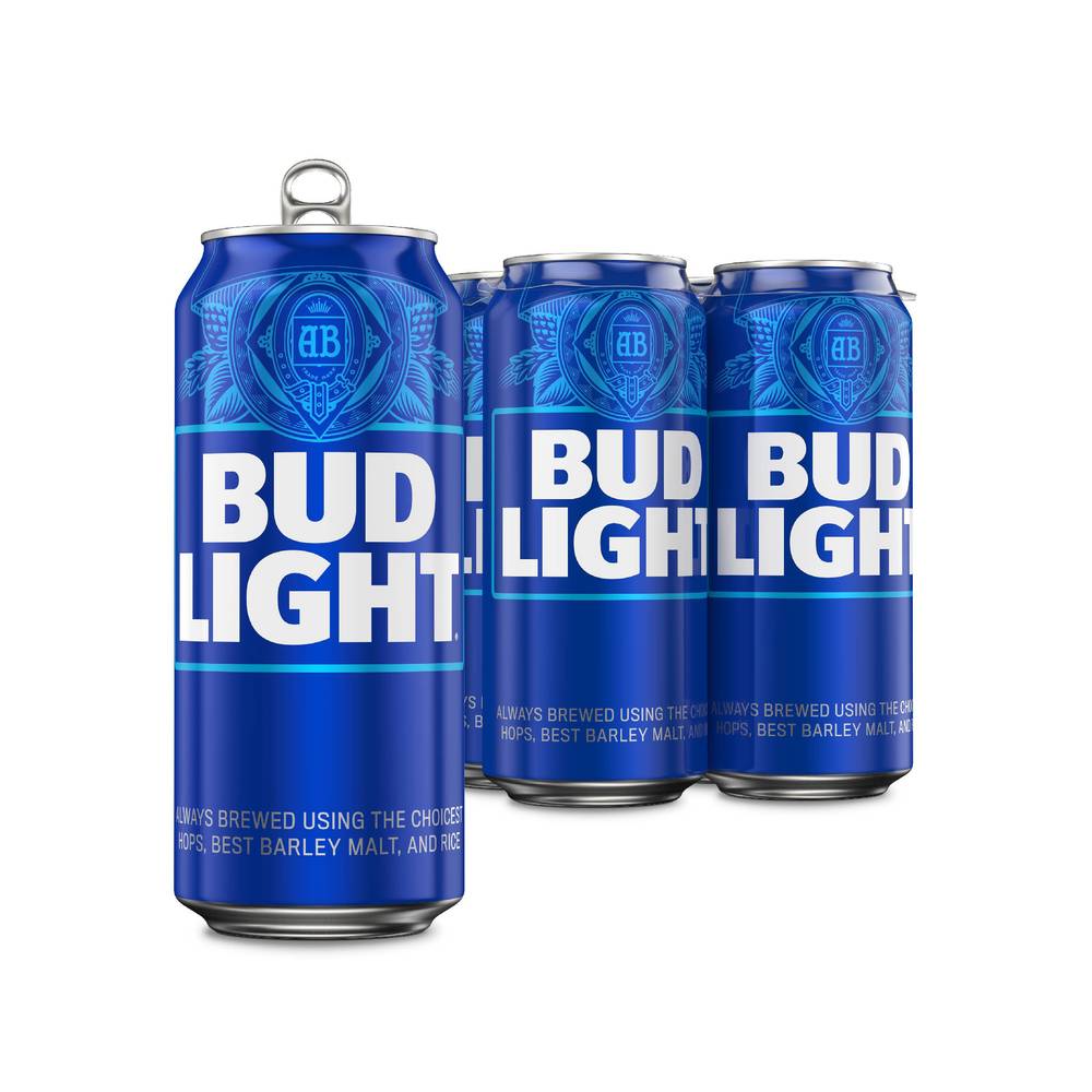 Bud Light Lager Beer (4 ct, 16 fl oz)