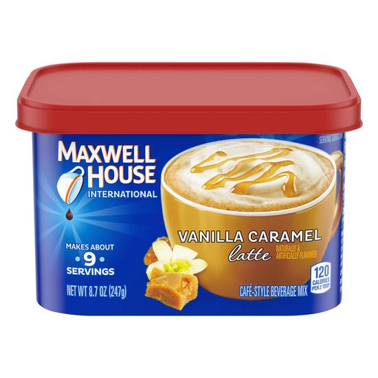 Maxwell House Vanilla Caramel Latte Drink Mix (8.7 oz)