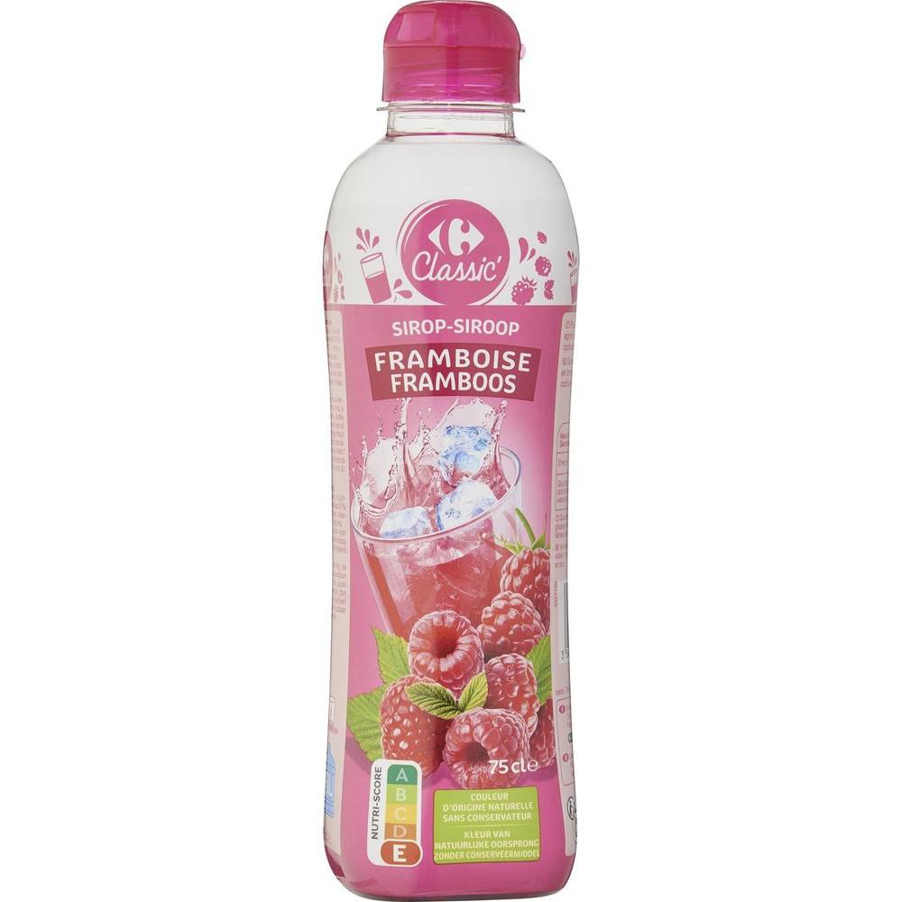 Carrefour - Classic' sirop de framboise (750ml)