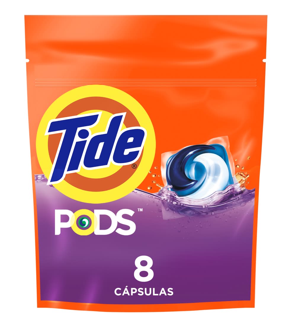 Tide Pods Laundry Detergent Soap Pacs, Spring Meadow (6.7 oz, 8 ct)