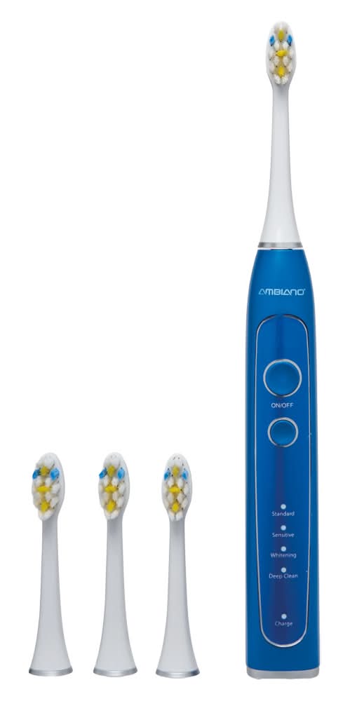 Ambiano Rechargeable Sonic Toothbrush, Blue