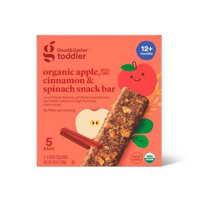 Good & Gather Organic Apple Cinnamon and Spinach Snacks Bars (3.18 oz, 5 ct)