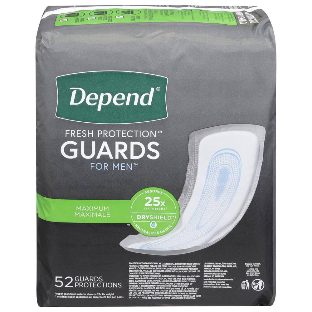 Depend For Men Maximum Guards