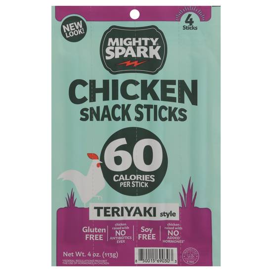 Mighty Spark Teriyaki Style Snack Sticks (chicken )