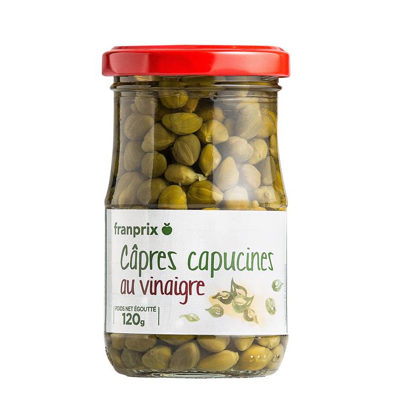 Câpres capucines au vinaigre Franprix 120g