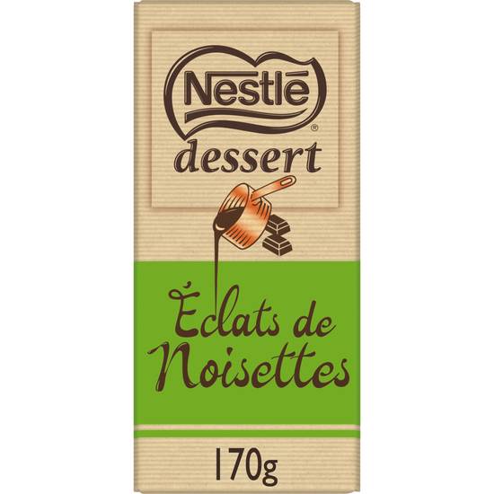 Nestlé - Dessert tablette de chocolat noir éclats de noisettes