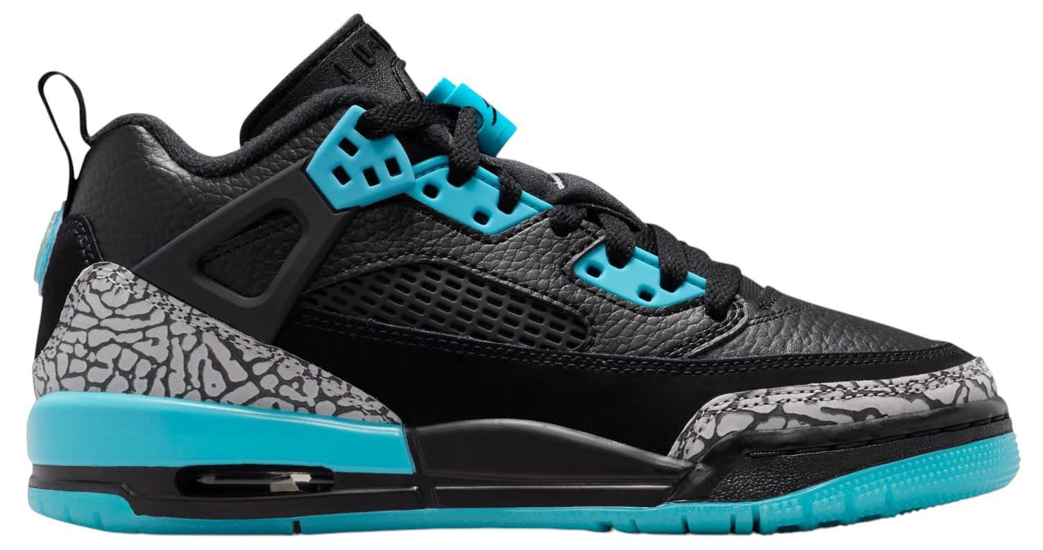 Jordan Kids' Grade School Spizike Low Shoes (Black/Grey/Blue, 6.0)