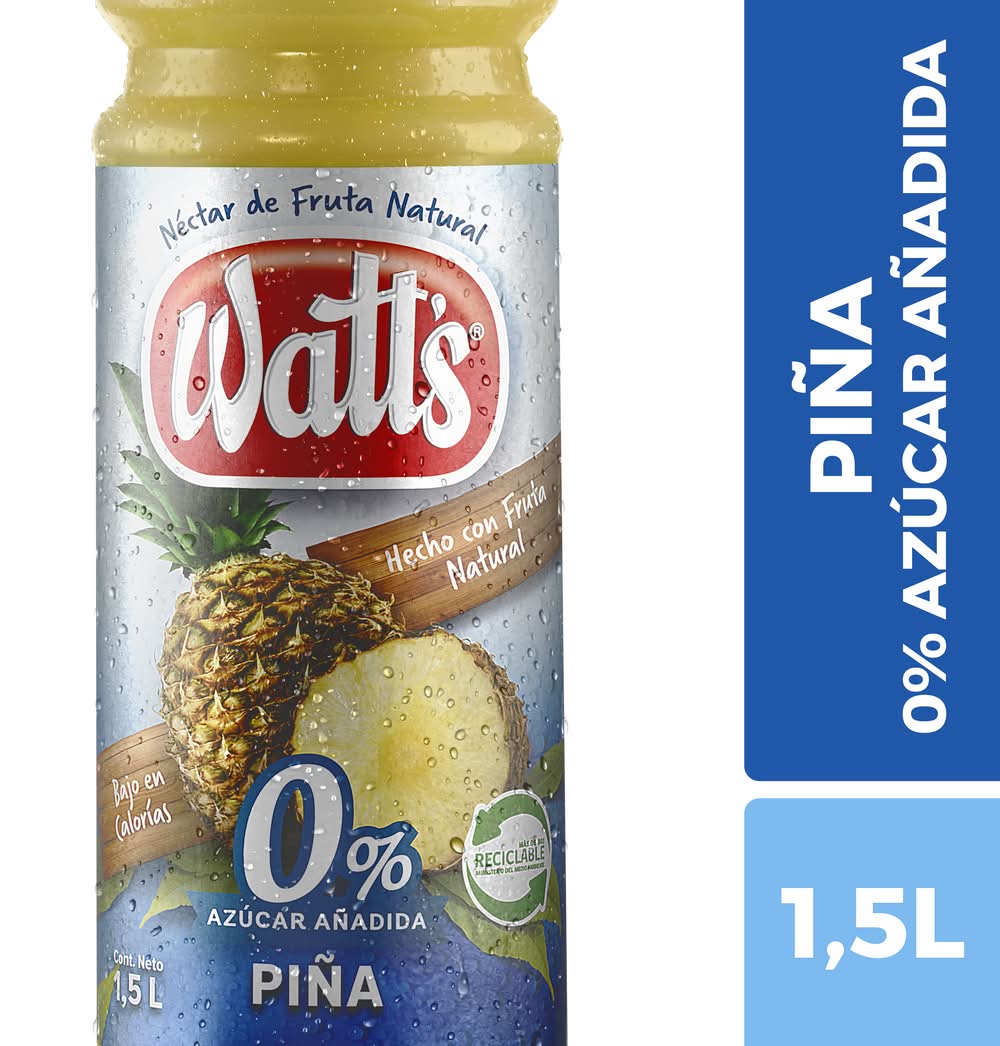 Watt's · Jugo néctar de piña light (1,5 L)