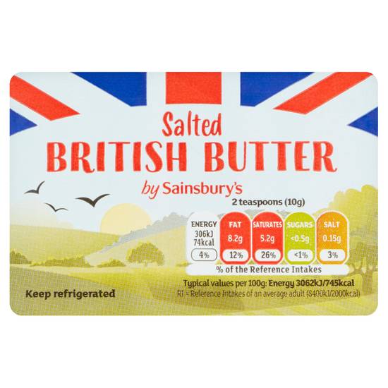 Sainsbury's British Butter,  Salted 250g