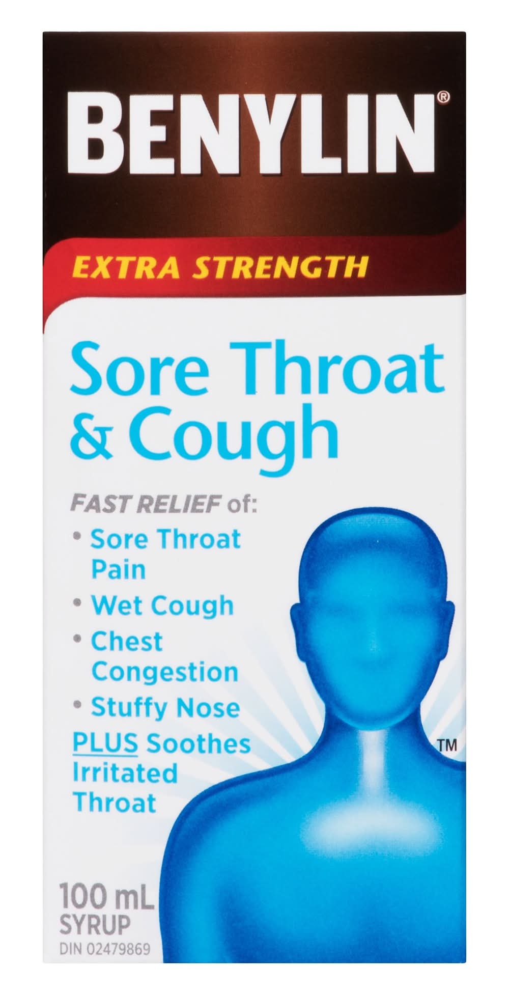 Benylin sirop pour le mal de gorge et la toux - sore throat & cough syrup
