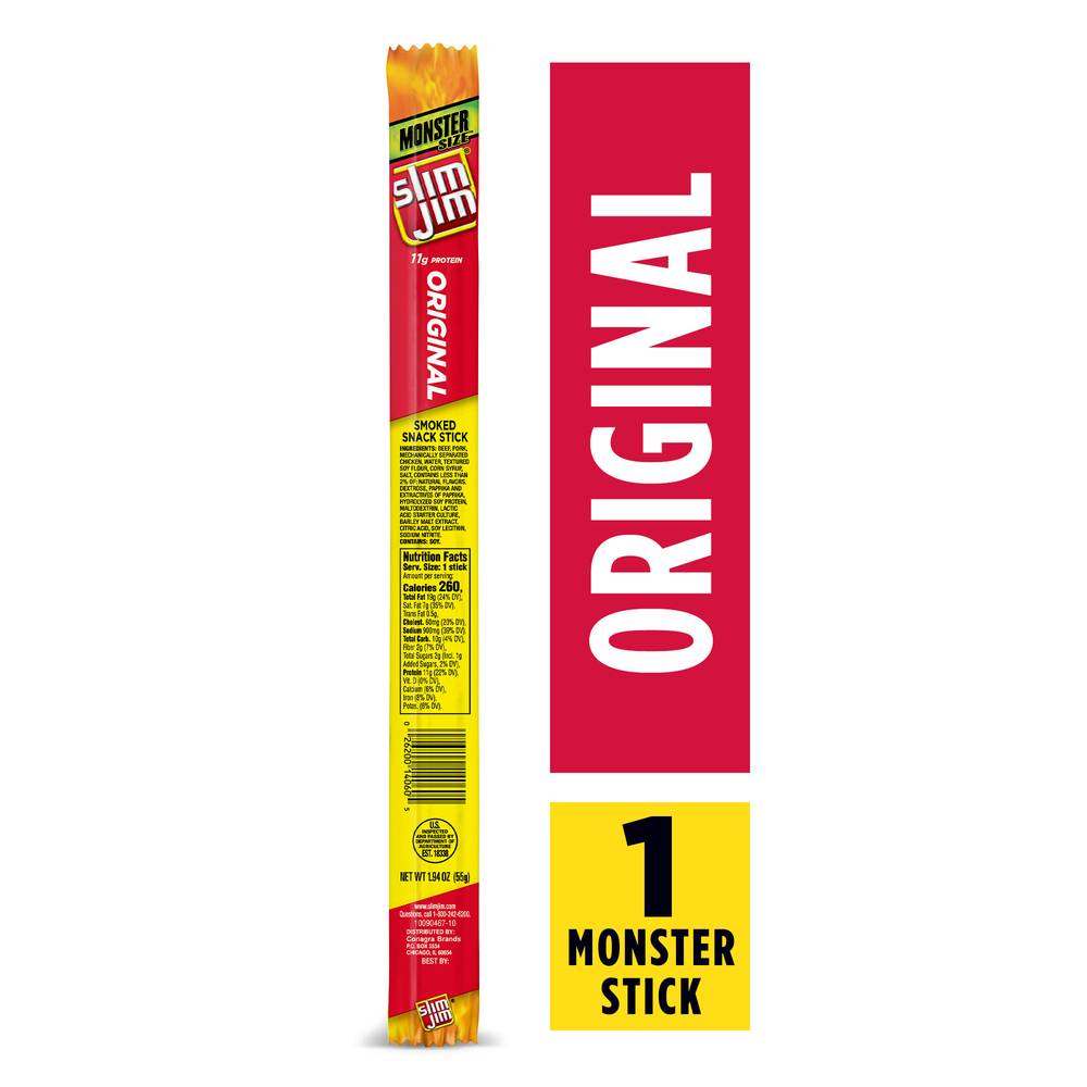 Slim Jim Monster Smoked Snacks Stick