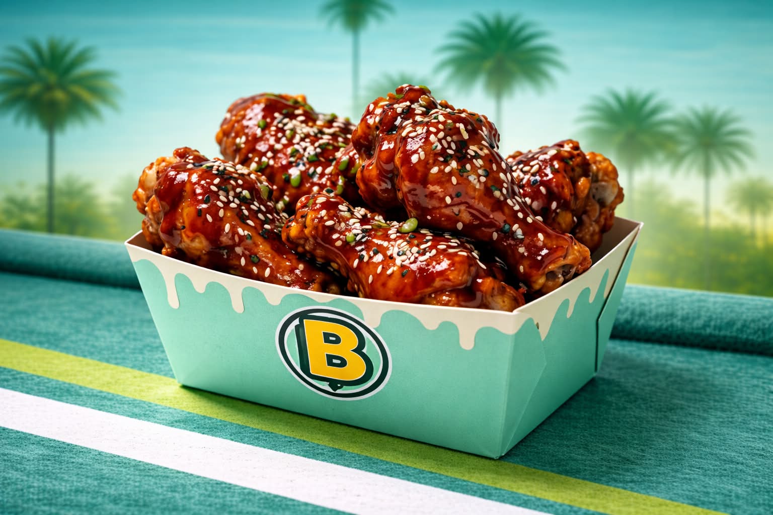 SWEET BBQ WINGS x4