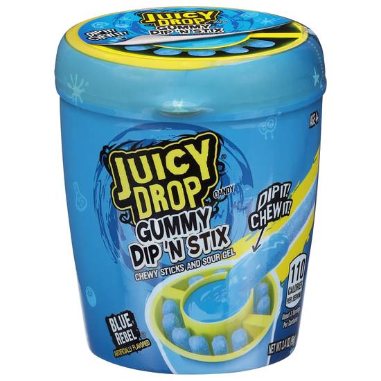 Juicy Drop Gummy Dip 'N Stix Watermelon Blast Candy (3.4 oz)