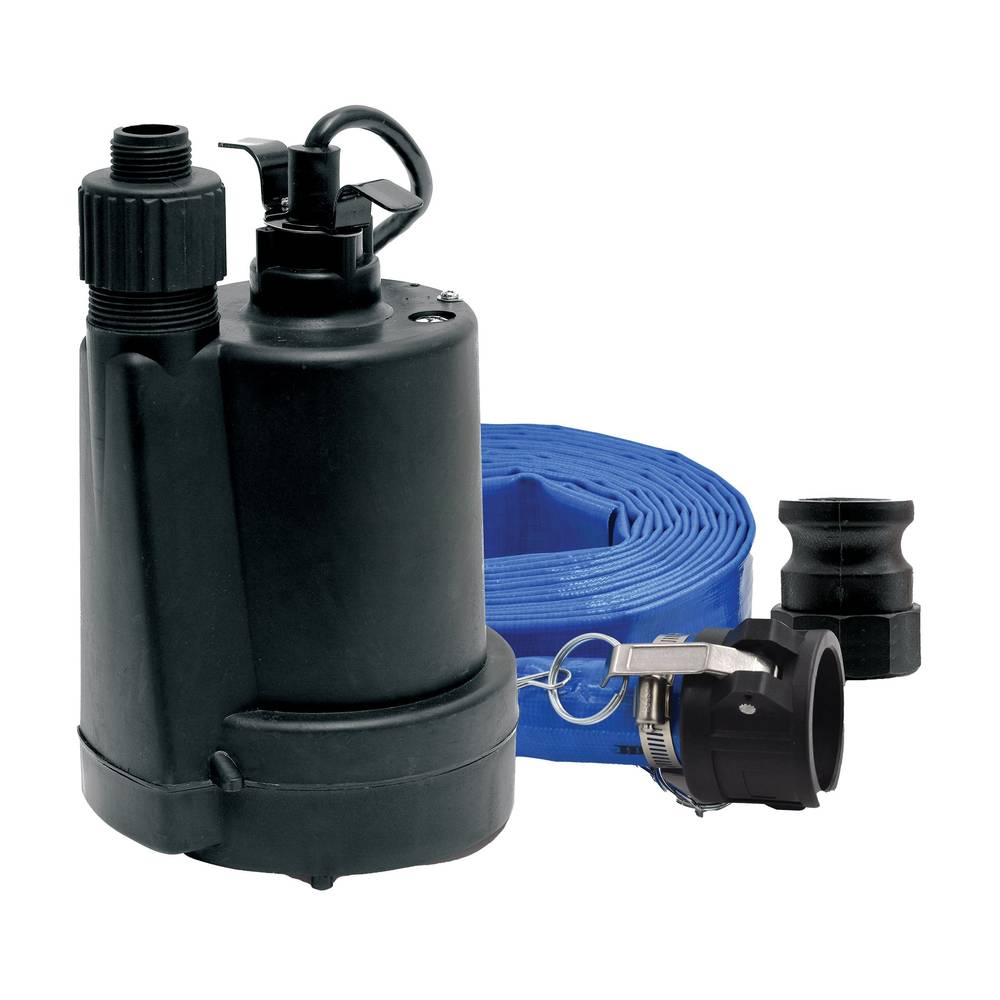 Superior 1/5 Hp Multi-Use Utility Pump With Lay-Flat Hose Kit