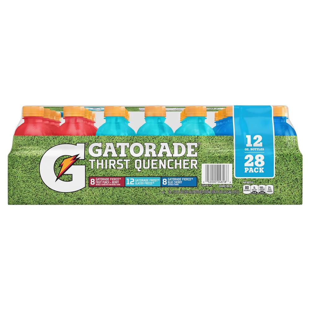 Gatorade Thirst Quencher Variety pack (28 pack, 12 oz) (fruit punch berry, glacier freeze, blue cherry)