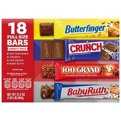 Butterfinger Assorted Candy Variety Box (31.2 oz, 18 ct)