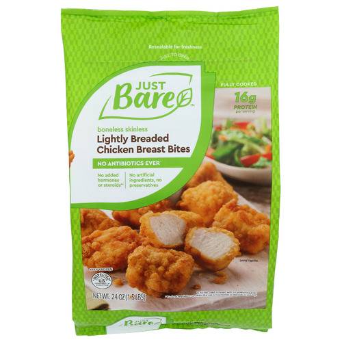 Just Bare Lightly Breaded Chicken Breast Bites