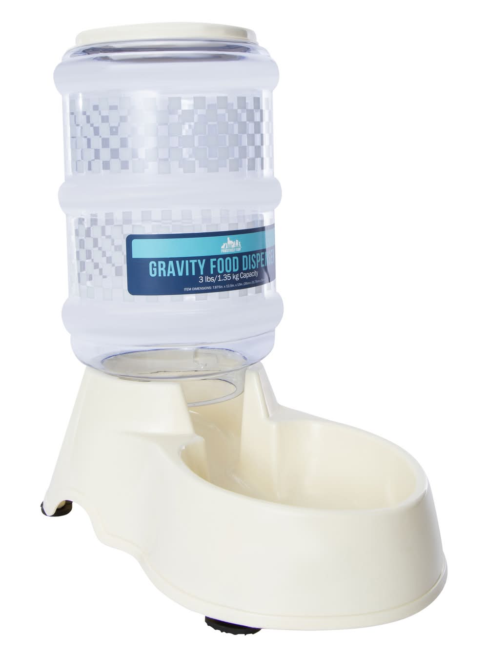 Gravity Pet Food Dispenser Bowl, 3lb Capacity