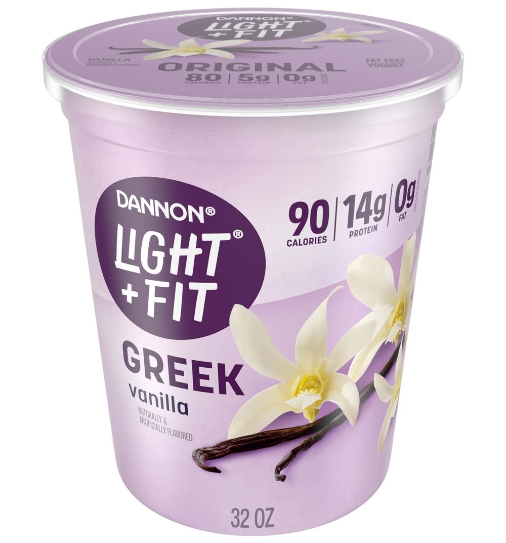 Light + Fit Greek Yogurt, Vanilla (32 oz)
