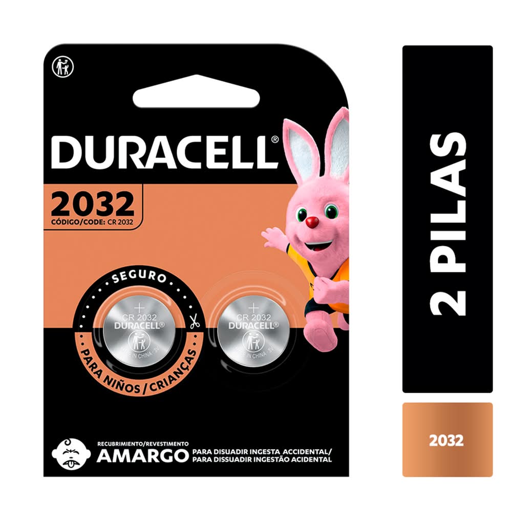 Duracell · Pila 2032 litio (2 un)