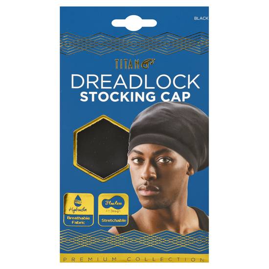 Titan Black Dreadlock Stocking Cap