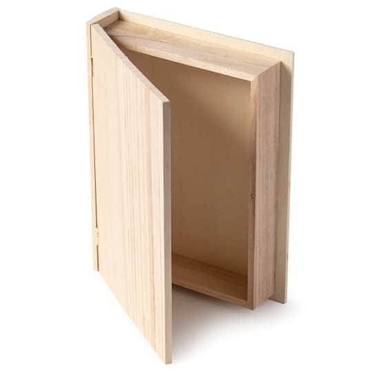 Make Market Wooden Book Box, 9.7x 7.3x2