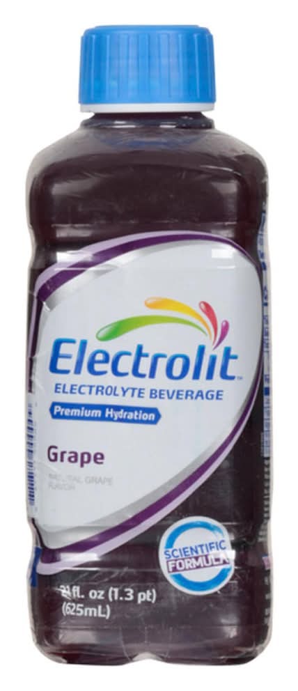 Electrolit Electrolyte Hydration Beverage, Grape (21 fl oz)