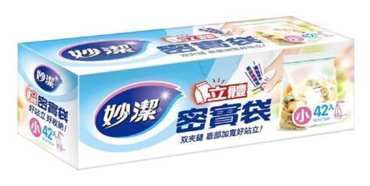 妙潔立體密實袋-小(18.5*15*6CM)42入#4710466103455