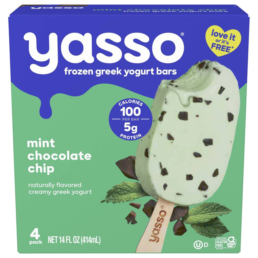 Yasso Frozen Greek Yogurt Bars (14 fl oz, 4 ct)