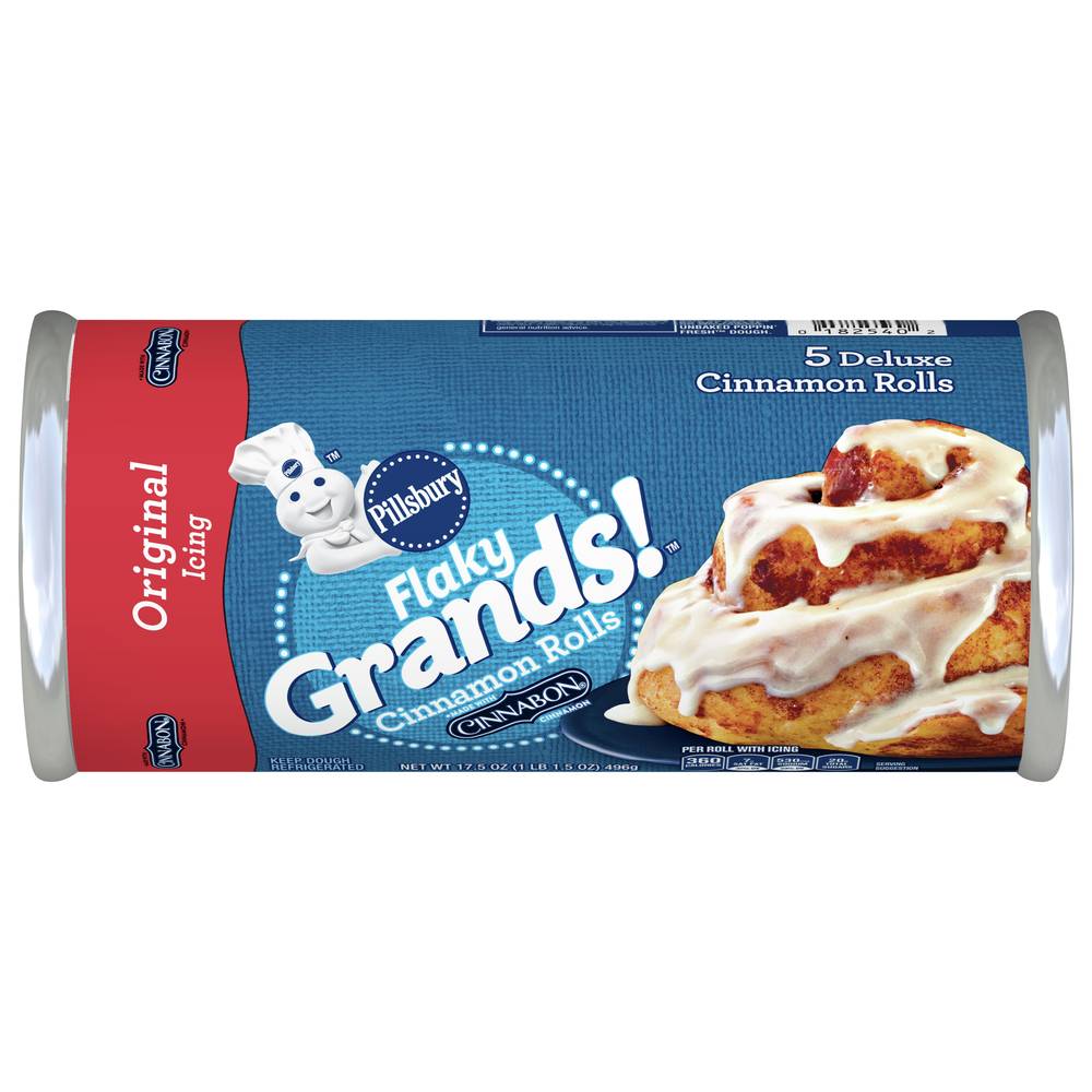 Pillsbury Flaky Grands! Original Icing Deluxe Cinnamon Rolls (1.09 lbs)