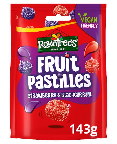 Rowntree's Strawberry-Blackcurrant, Fruit Pastilles (143g)