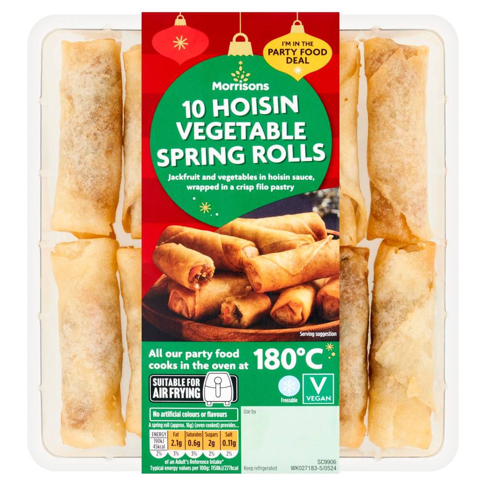 Morrisons Vegetable Spring Rolls (10 pack)