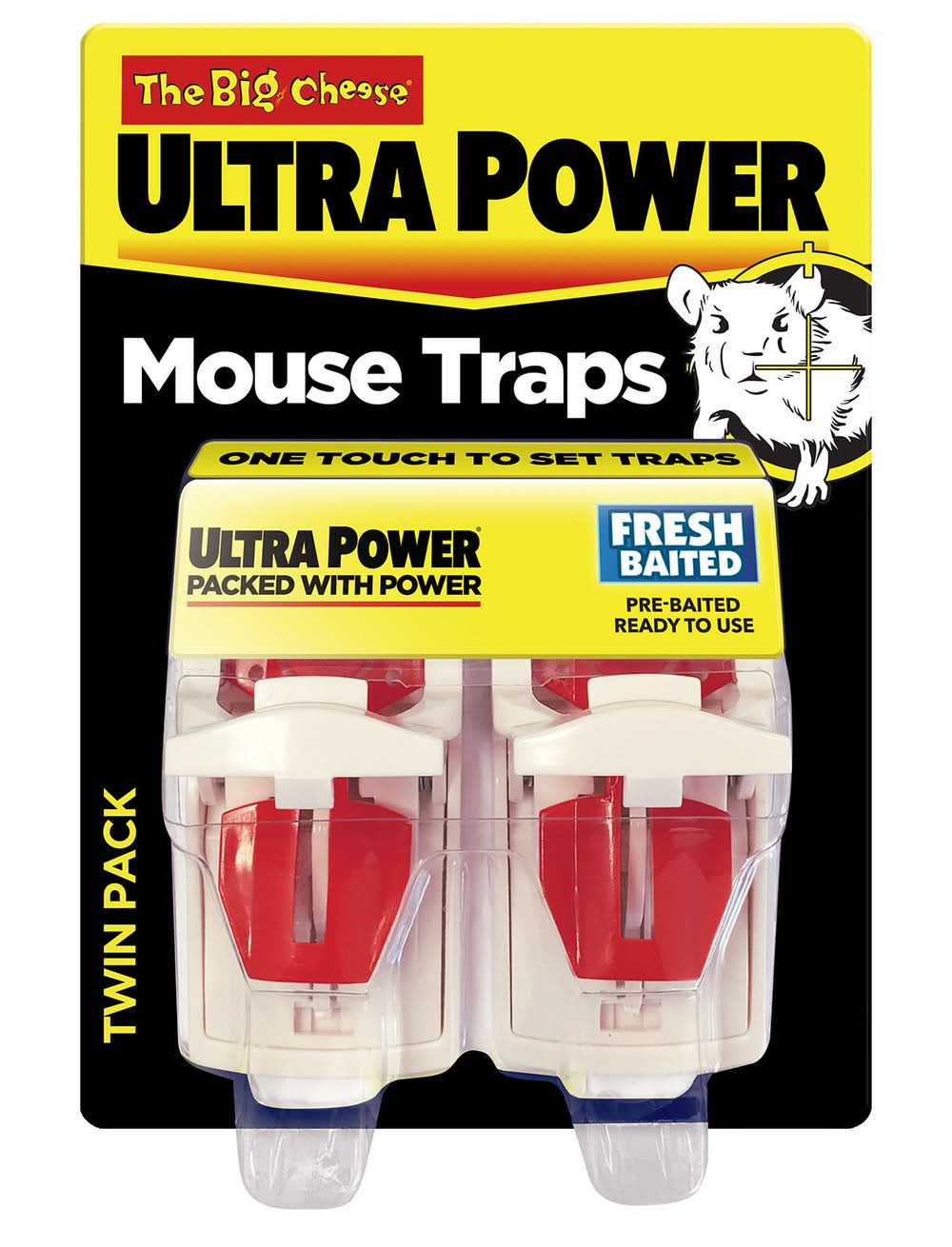 The Big Cheese Ultra Power Mouse Trap - 2 Pack