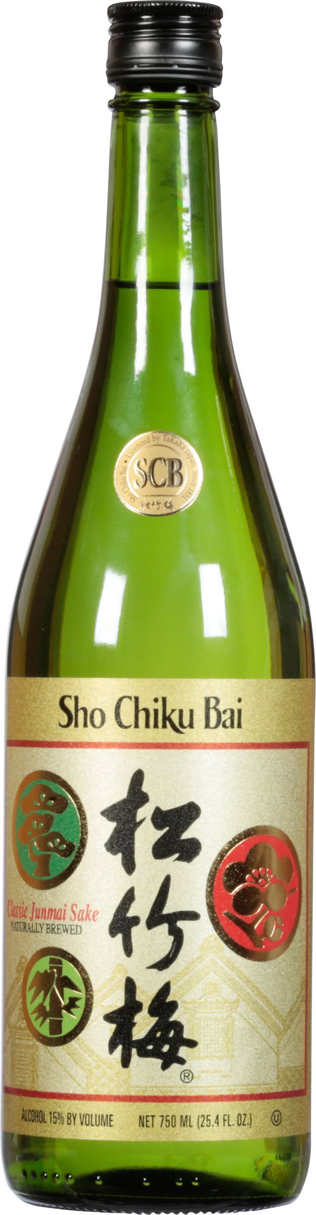 Sho Chiku Bai Classic Junmai Sake (750 ml)