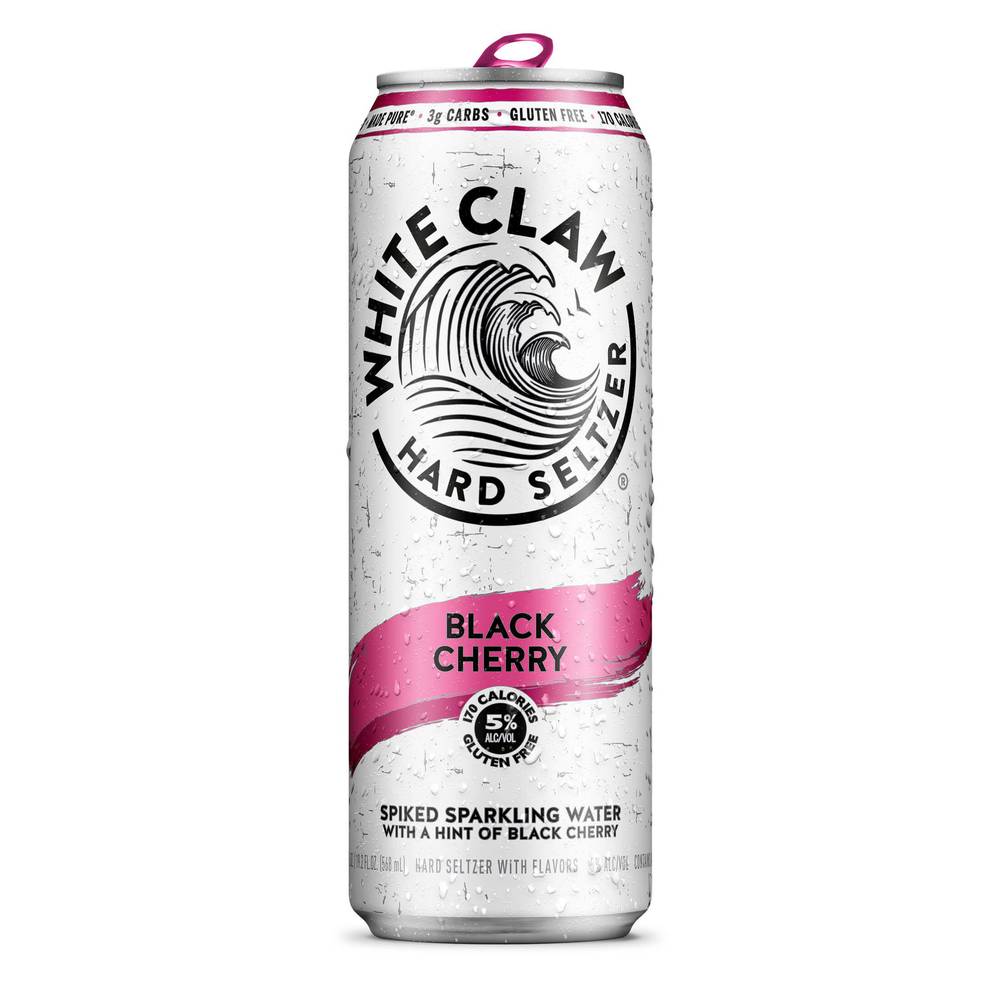 White Claw Hard Seltzer (19.2 fl oz) (black cherry )