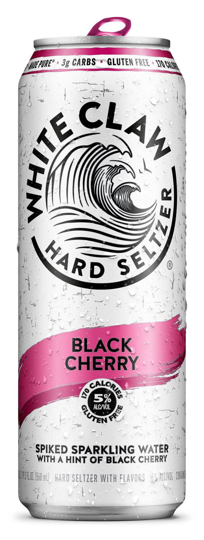 White Claw Hard Seltzer, Black Cherry (19.2 fl oz)