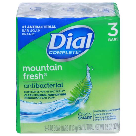 Dial Complete Mountain Fresh Antibacterial Soap Bar