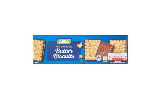 Asda Milk Chocolate Butter Biscuits 125g