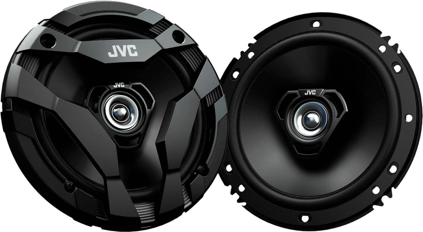 JVC - DF Series 6-1/2" 2-Way Direct Fit Car Speakers 300 Watts Max - Black