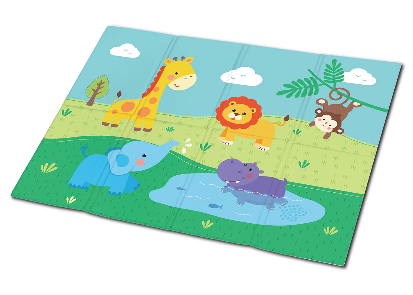 Cotidiana · Mat plegable infantil print selva (300 g)